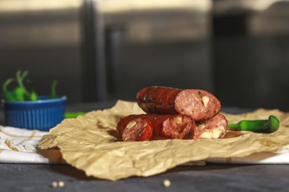 Picture of Smoked Green Chile Cheese Sausage